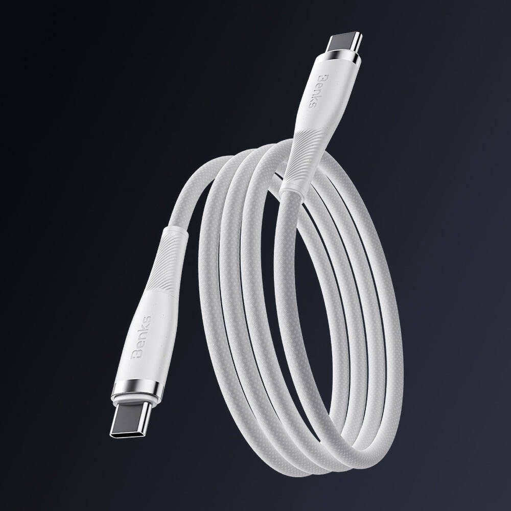 Benks D47 Type-C to Type-C PD 3.0 Örgülü Şarj ve Data Kablosu 100W 1 Metre Benks D47 Type-C to Type-C PD 3.0 Örgülü Şarj ve Data Kablosu 100W 1 Metre
